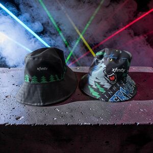 2026 NWOT Minnesota Timberwolves Reversible Black & Wolves Logo Bucket Hat O/S